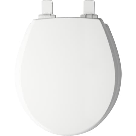 Mayfair Mayfair by Bemis Kendall Slow Close Round White Enameled Wood Toilet Seat 47SLOW-000